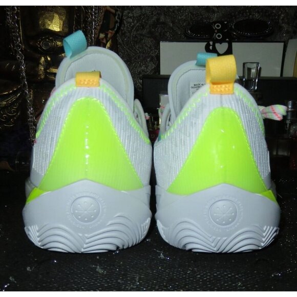 Li Ning Way of Wade Cloud Plus 808 II 2 Energy Basketball Shoes White Neon Green - Picture 4 of 14